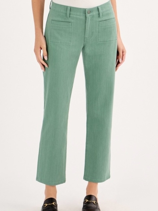 CAbi Denim - CAbi Teal-Green Straight-Leg Jeans